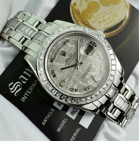 mens rolex platinum masterpiece|platinum rolex watch price guide.